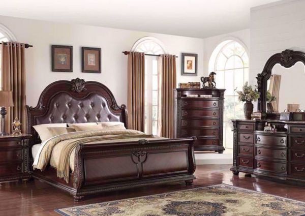 Picture of Stanley Queen Size Bedroom Set - Brown