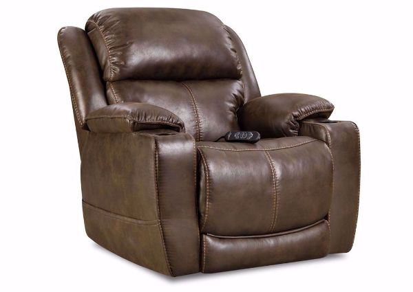 Badlands POWER Theatre Recliner with Dark Brown Upholstery | Home Furniture Plus Bedding