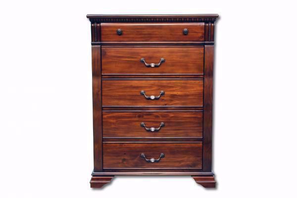 Warm Brown Isabella Chest of Drawers Facing Front | Home Furniture Plus Mattress
