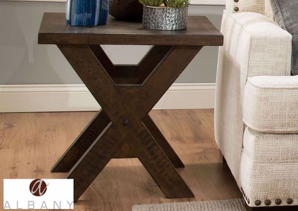 Picture of Leland End Table By Albany - Walnut