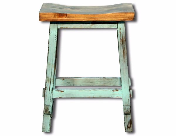 Picture of Harland 24 Inch Bar Stool - Blue