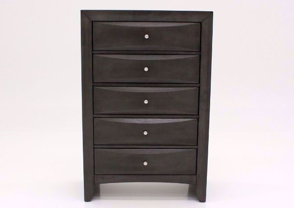 Dark Gray Emily Chest of Drawers Facing Front | Home Furniture Plus Mattress