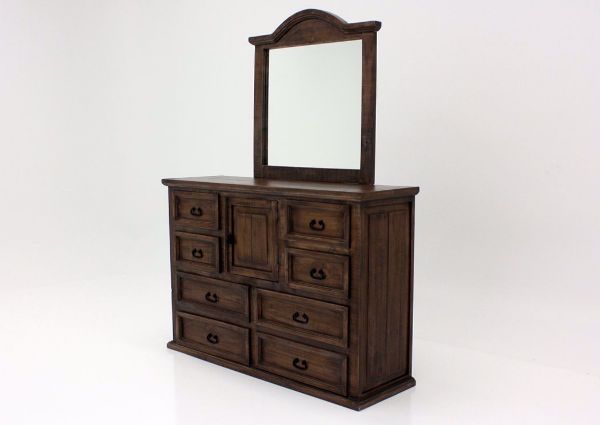 Picture of Titan Dresser with Mirror - Dark Brown