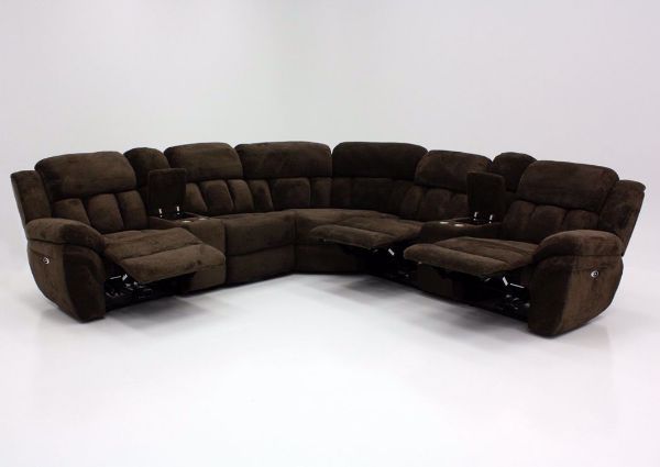 Picture of Santorini Power Reclining Sectional - Brown
