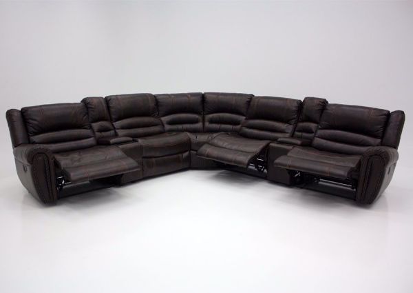 Picture of Torino Reclining Sectional Sofa - Brown