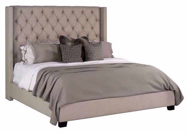 Light Gray Westerly Queen Bed at an Angle | Home Furniture Plus Bedding