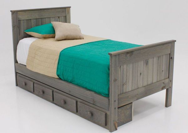 Picture of Duncan Twin Bed With Storage Unit - Gray