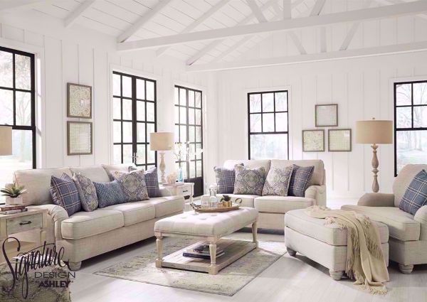 Off White Traemore Sofa Set by Ashley Furniture. Includes Sofa, Loveseat and Chair | Home Furniture Plus Bedding