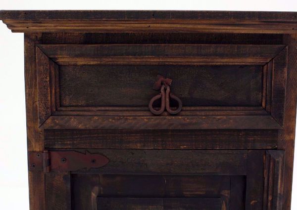 Amarillo Door Nightstand, Dark Brown, Drawer Front Detail | Home Furniture Plus Bedding