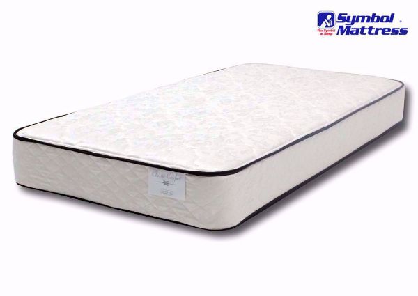 Slightly Angled View of the Twin Size Symbol Abshire Mattress | Home Furniture Plus Mattress Store