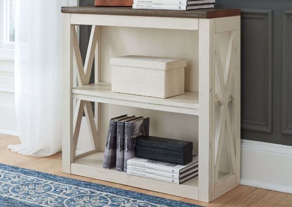 Picture of Bolanburg Bookcase - Oak and White