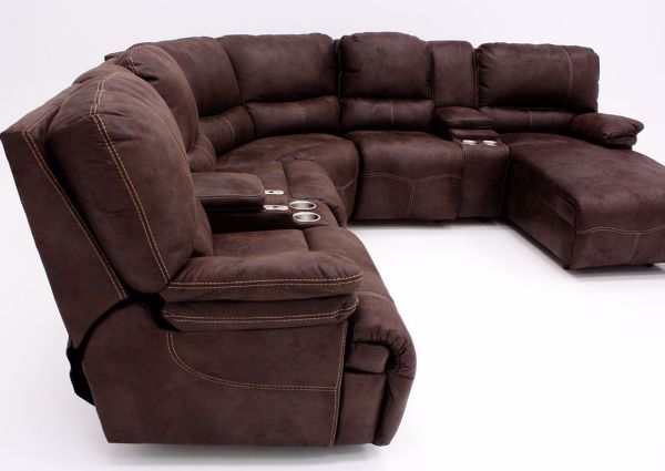 Picture of Boulder POWER Sectional Sofa - Brown