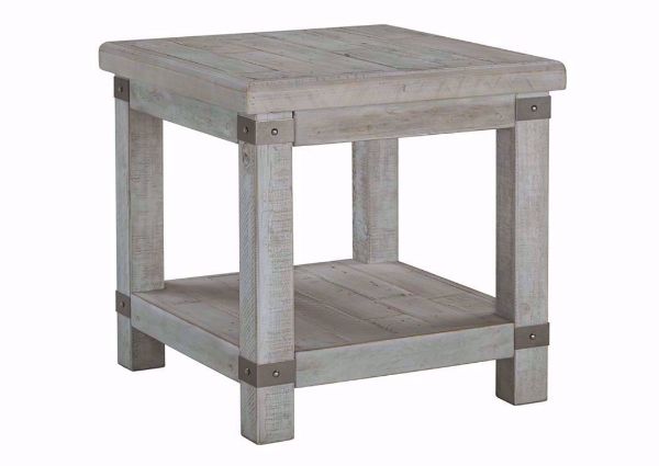 Light Gray Carynhurst End Table by Ashley Furniture | Home Furniture Plus Bedding