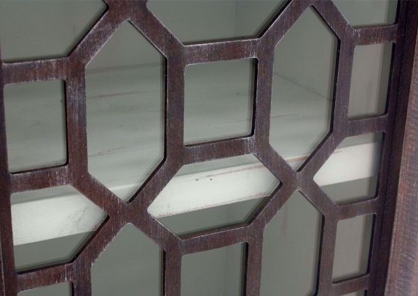 Chisum Accent Cabinet, Barnwood, Door Detail | Home Furniture Plus Bedding