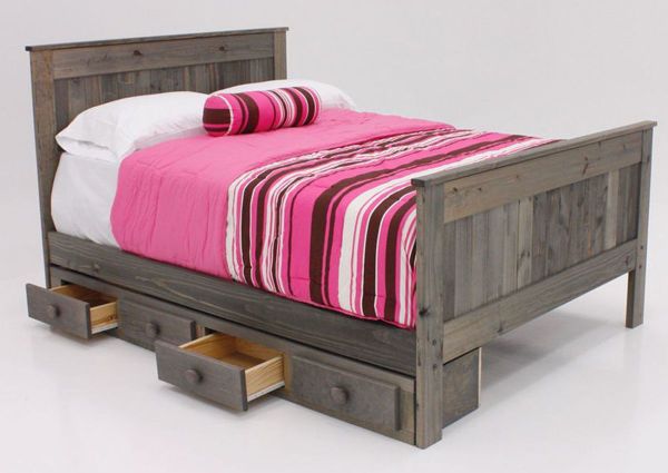 Picture of Duncan Full Size Bed With Storage Unit - Gray