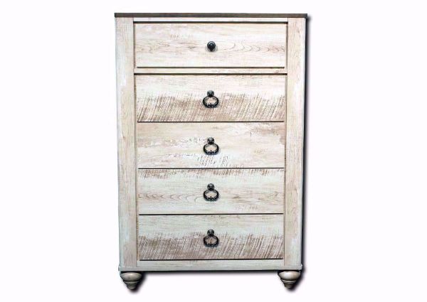 Hanna Chest of Drawers, White, Front Facing | Home Furniture Plus Bedding
