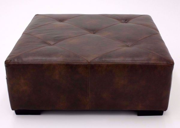 Brown Wesley Ottoman by Albany Overhead View | Home Furniture Plus Bedding