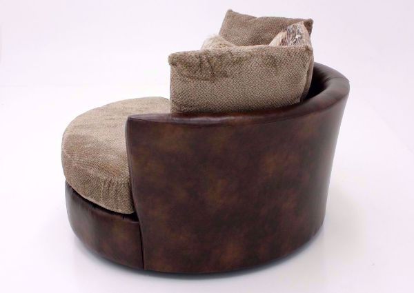 Brown Wesley Swivel Chair by Albany Side View | Home Furniture Plus Bedding
