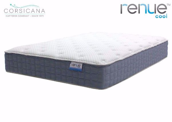 Slightly Angled View of the Twin Size Corsicana Renue Cool Firm Mattress | Home Furniture Plus Bedding