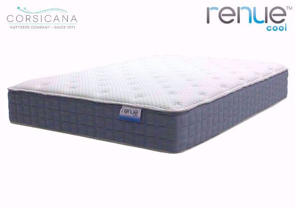 Slightly Angled View of the Queen Size Corsicana Renue Cool Firm Mattress | Home Furniture Plus Bedding