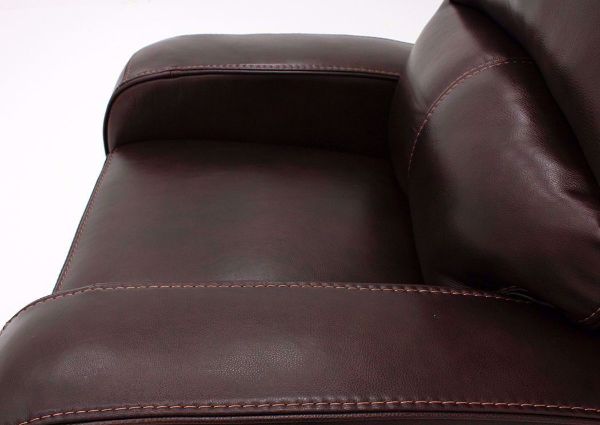 Branson POWER Rocker Recliner, Brown, Seat View Detail | Home Furniture Plus Mattress