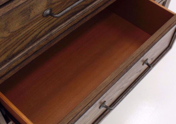 Harvest Home Dresser with Mirror, Brown, Drawer Detail | Home Furniture Plus Mattress