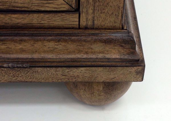 Harvest Home Dresser with Mirror, Brown, Foot Detail | Home Furniture Plus Mattress