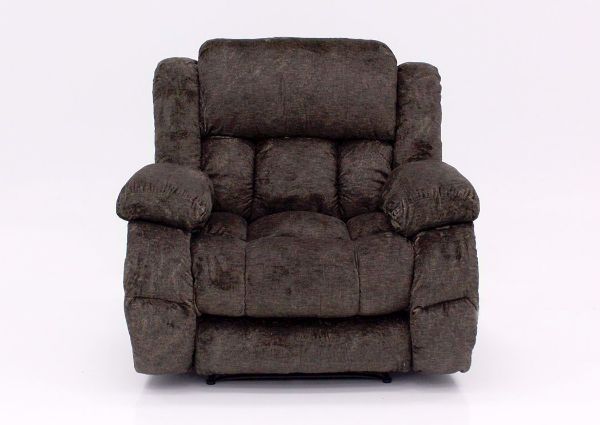 Lawrence Power Activated Recliner, Brown, Front Facing | Home Furniture Plus Bedding