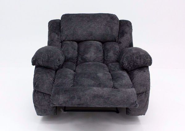 Lawrence Power Activated Recliner, Gray, Front Facing, Reclined | Home Furniture Plus Bedding