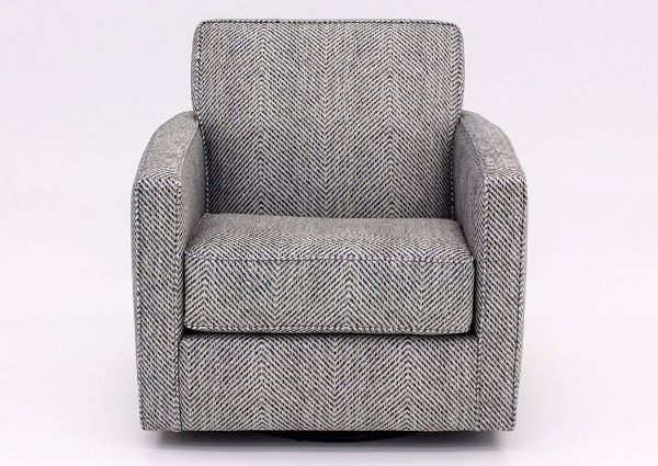 Stonewash Swivel Chair, Gray, Front Facing  | Home Furniture Plus Bedding