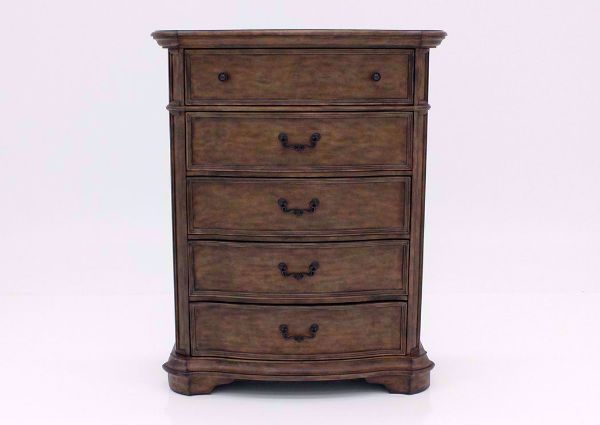 Light Brown Tulsa Chest of Drawers Facing Front | Home Furniture Plus Mattress