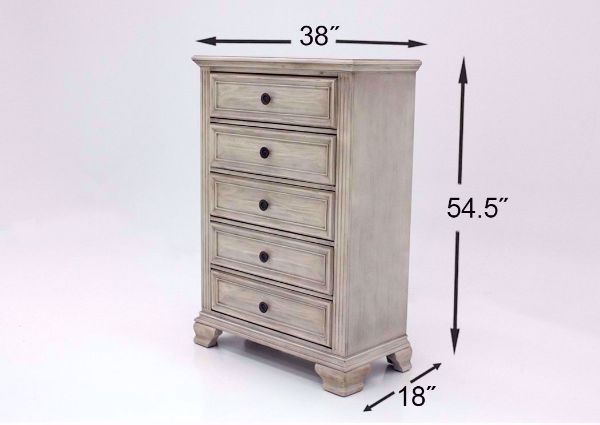 Distressed White Passages Chest of Drawers Dimensions | Home Furniture Plus Bedding