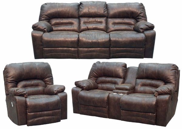Picture of Legacy Reclining Sofa Set - Chocolate
