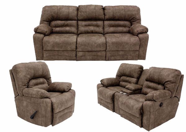 Picture of Legacy Reclining Sofa Set - Tan