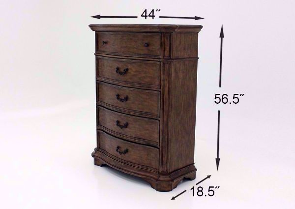 Light Brown Tulsa Chest of Drawers Dimensions | Home Furniture Plus Mattress