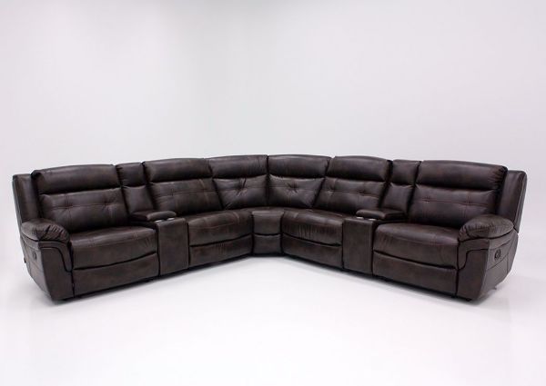 Picture of Detroit Reclining Sectional Sofa – Brown
