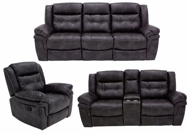 Picture of Detroit Reclining Sofa Set – Gray