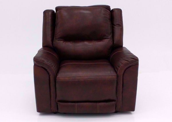 Front Facing Catanzaro Leather Power Activated Recliner by Ashley Furniture | Home Furniture Plus Bedding