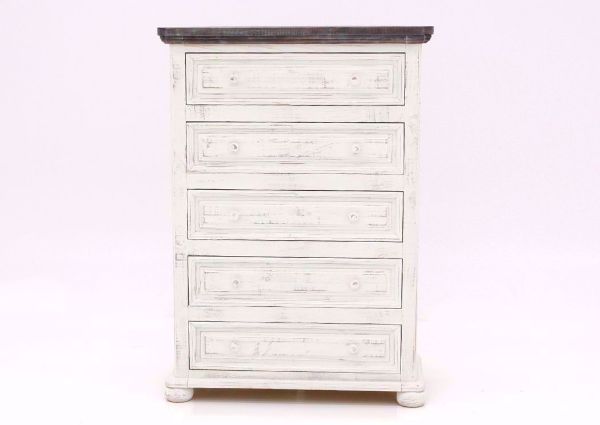 Whitewash White Allie Chest of Drawers Facing Front | Home Furniture Plus Bedding