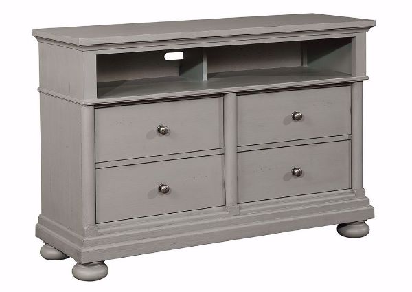 Bellville TV Stand Chest, Gray, Angle | Home Furniture Plus Bedding