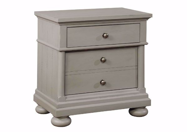 Bellville Nightstand, Gray, Angle | Home Furniture Plus Bedding