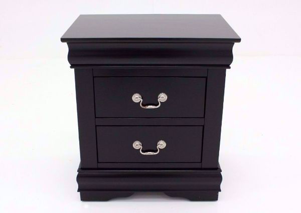 Black Louis Philippe Nightstand Facing Front | Home Furniture Plus Mattress