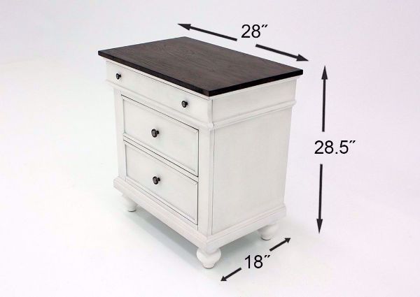 Grand Bay Bedroom Set, White, Nightstand Dimensions | Home Furniture Plus Bedding