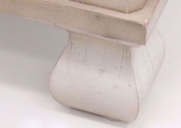 Antique White Passages End Table Foot Detail | Home Furniture Plus Bedding