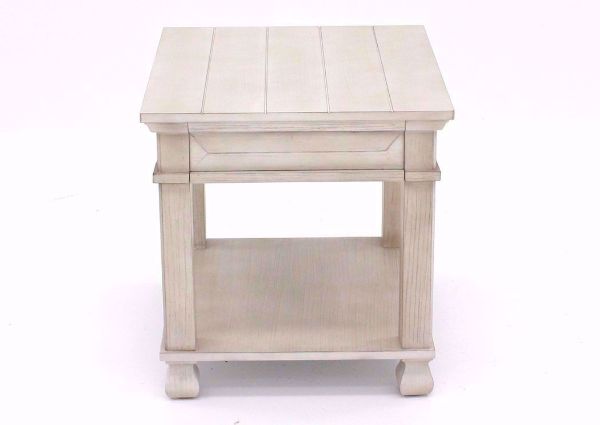 Antique White Passages End Table Facing Front | Home Furniture Plus Bedding