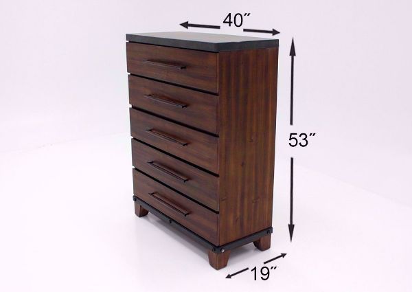Warm Brown Silo Chest of Drawers Dimensions | Home Furniture Plus Bedding
