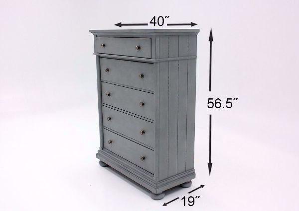 Bellville Chest of Drawers, Gray, Dimensions | Home Furniture Plus Bedding