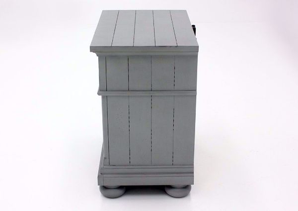 Bellville Nightstand, Gray, Side View | Home Furniture Plus Bedding