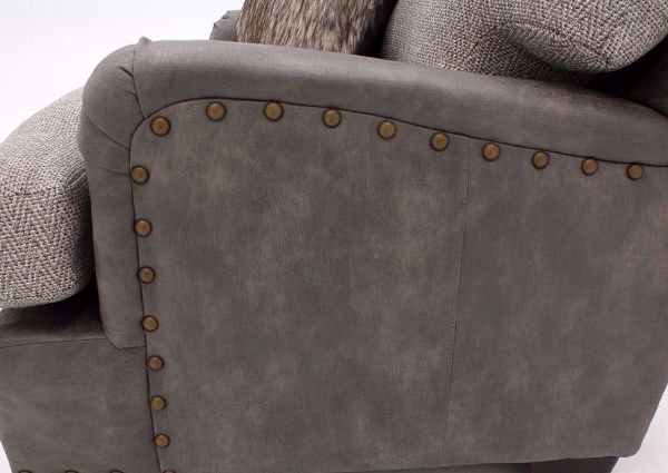 Brewhouse Sofa, Taupe Brown, Side Nail Head Trim | Home Furniture Plus Bedding