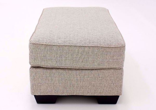 Side View of the Off White Marciana Ottoman by Ashley Furniture | Home Furniture Plus Bedding